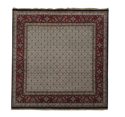 Superfine Amritsar hall runner in Tabriz Mahi design 204x200cm | Rug# 31908