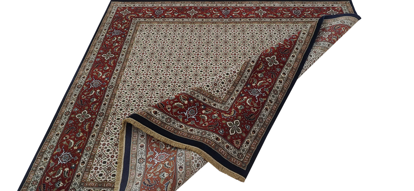 Superfine Amritsar hall runner in Tabriz Mahi design 204x200cm | Rug# 31908