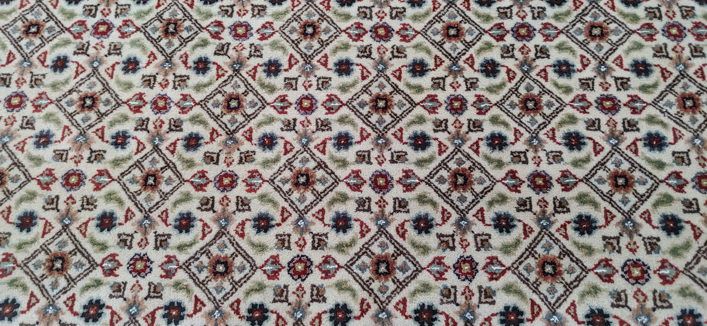 Superfine Amritsar hall runner in Tabriz Mahi design 204x200cm | Rug# 31908