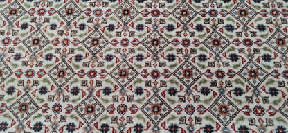 Superfine Amritsar hall runner in Tabriz Mahi design 204x200cm | Rug# 31908