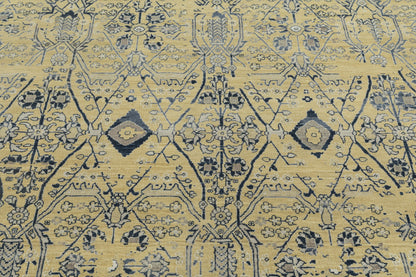 Hand-Knotted Jaipur Ziegler Design Rug 369x274 cm | Rug#3194