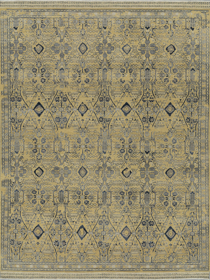 Hand-Knotted Jaipur Ziegler Design Rug 369x274 cm | Rug#3194
