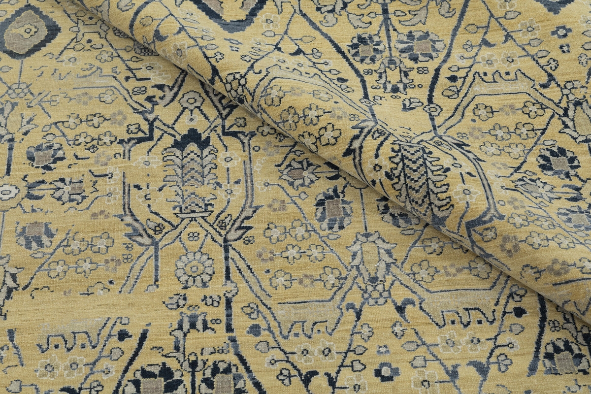 Hand-Knotted Jaipur Ziegler Design Rug 369x274 cm | Rug#3194