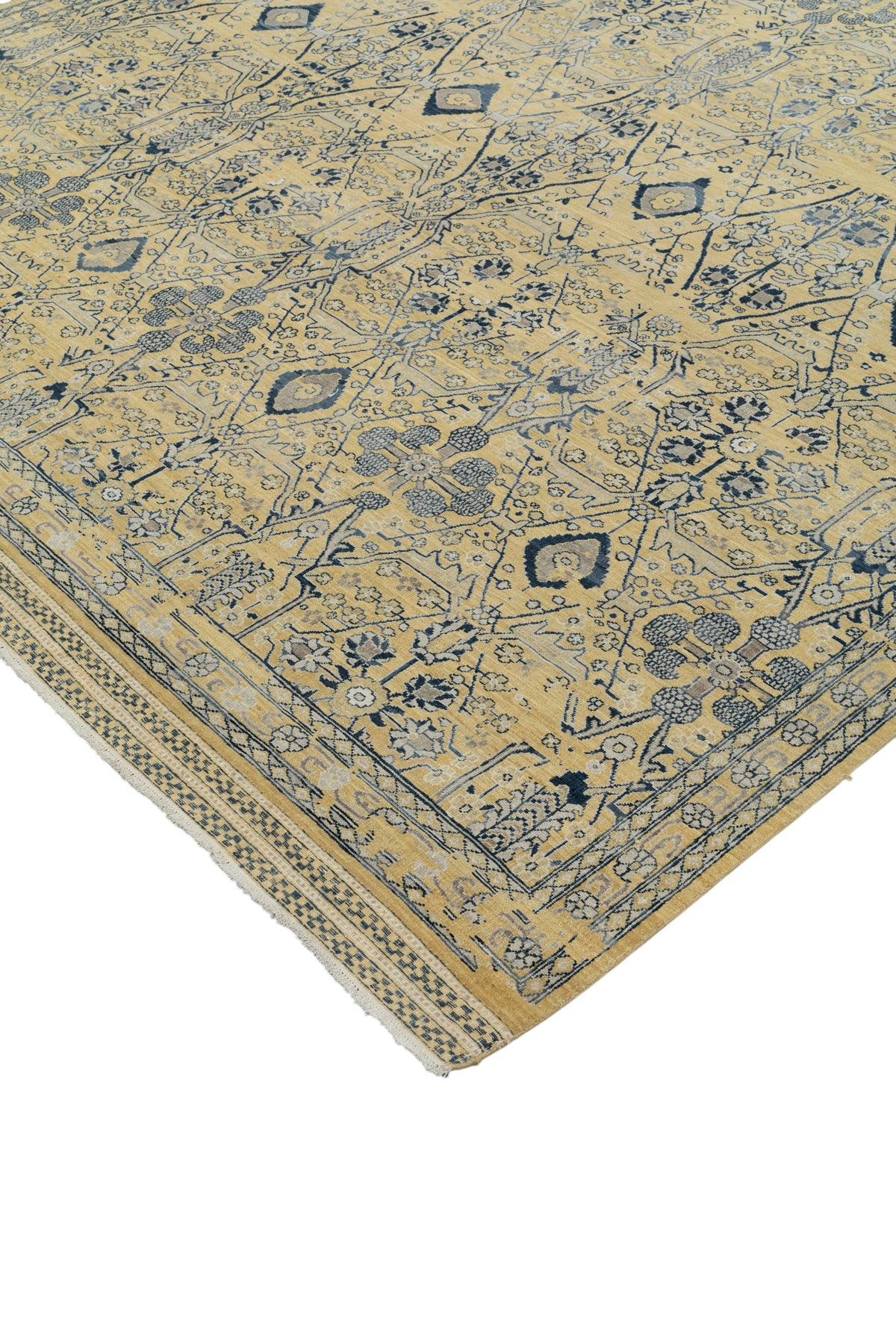 Hand-Knotted Jaipur Ziegler Design Rug 369x274 cm | Rug#3194