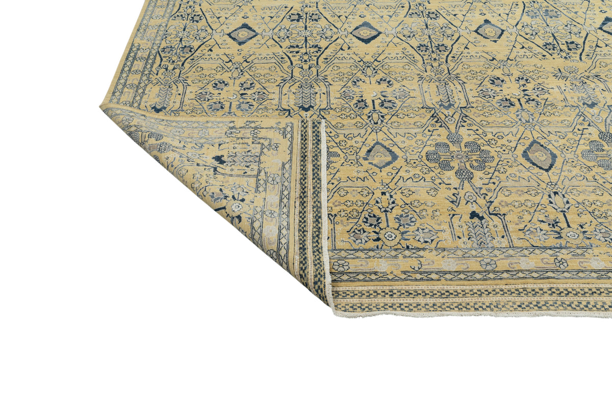 Hand-Knotted Jaipur Ziegler Design Rug 369x274 cm | Rug#3194