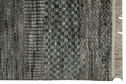 Hand-Knotted Modern Textured Rug 238x300cm | Rug# 31956