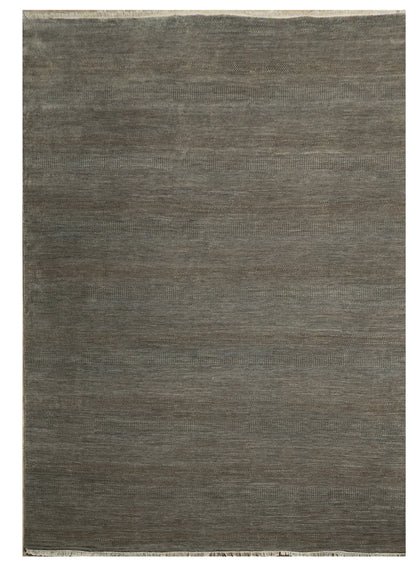 Hand knotted Scandinavian texture design carpet 418x298 cm | Rug #31958