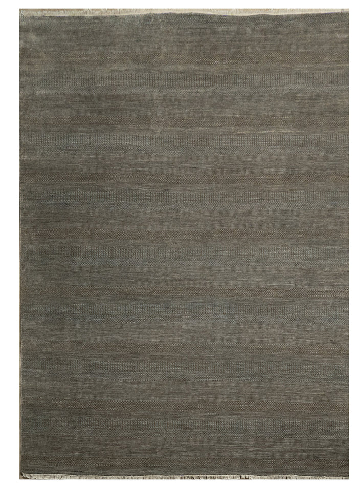 Hand knotted Scandinavian texture design carpet 418x298 cm | Rug #31958