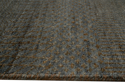 Hand knotted Scandinavian texture design carpet 418x298 cm | Rug #31958
