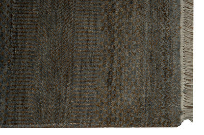 Hand knotted Scandinavian texture design carpet 418x298 cm | Rug #31958
