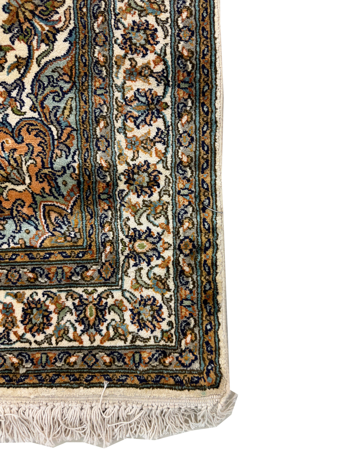 Hand-Knotted Kashmir Pure Silk Runner 218x79 cm | Rug# 32032