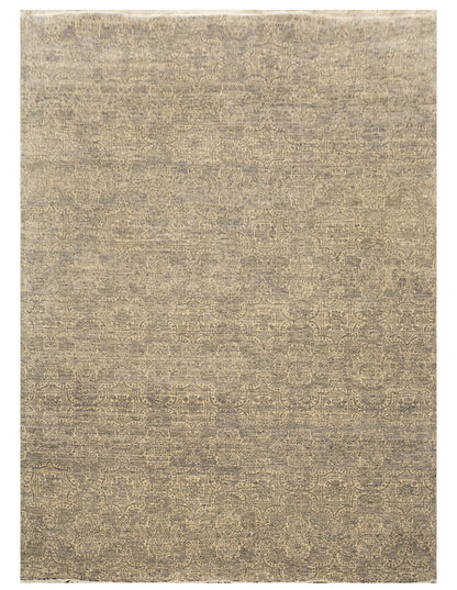 Custom-Made Transitional Wool & Silk Transitional Rug 277x185 cm | Rug# 32069
