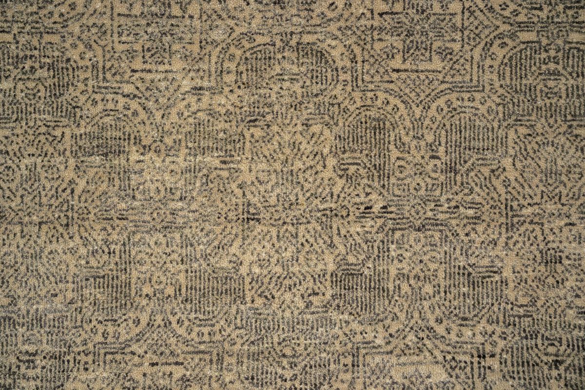 Custom-Made Transitional Wool & Silk Transitional Rug 277x185 cm | Rug# 32069