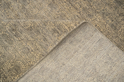 Custom-Made Transitional Wool & Silk Transitional Rug 277x185 cm | Rug# 32069