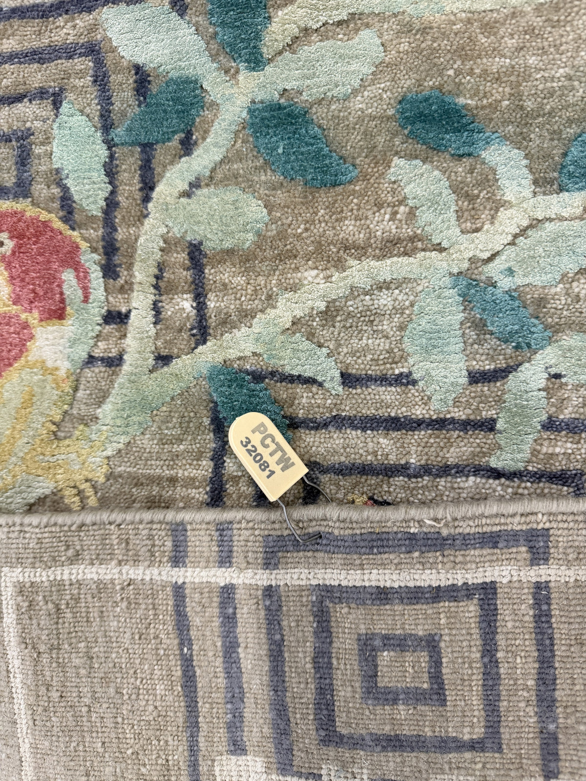 Contemporary Himalayan Birds & Floral Rug 241x175 cm | Rug# 32081