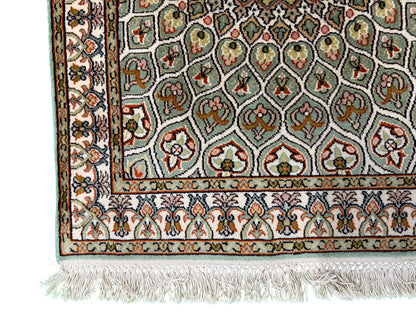 Kashmir Pure Silk Dome Design Rug 94x61 cm | Rug# 32146