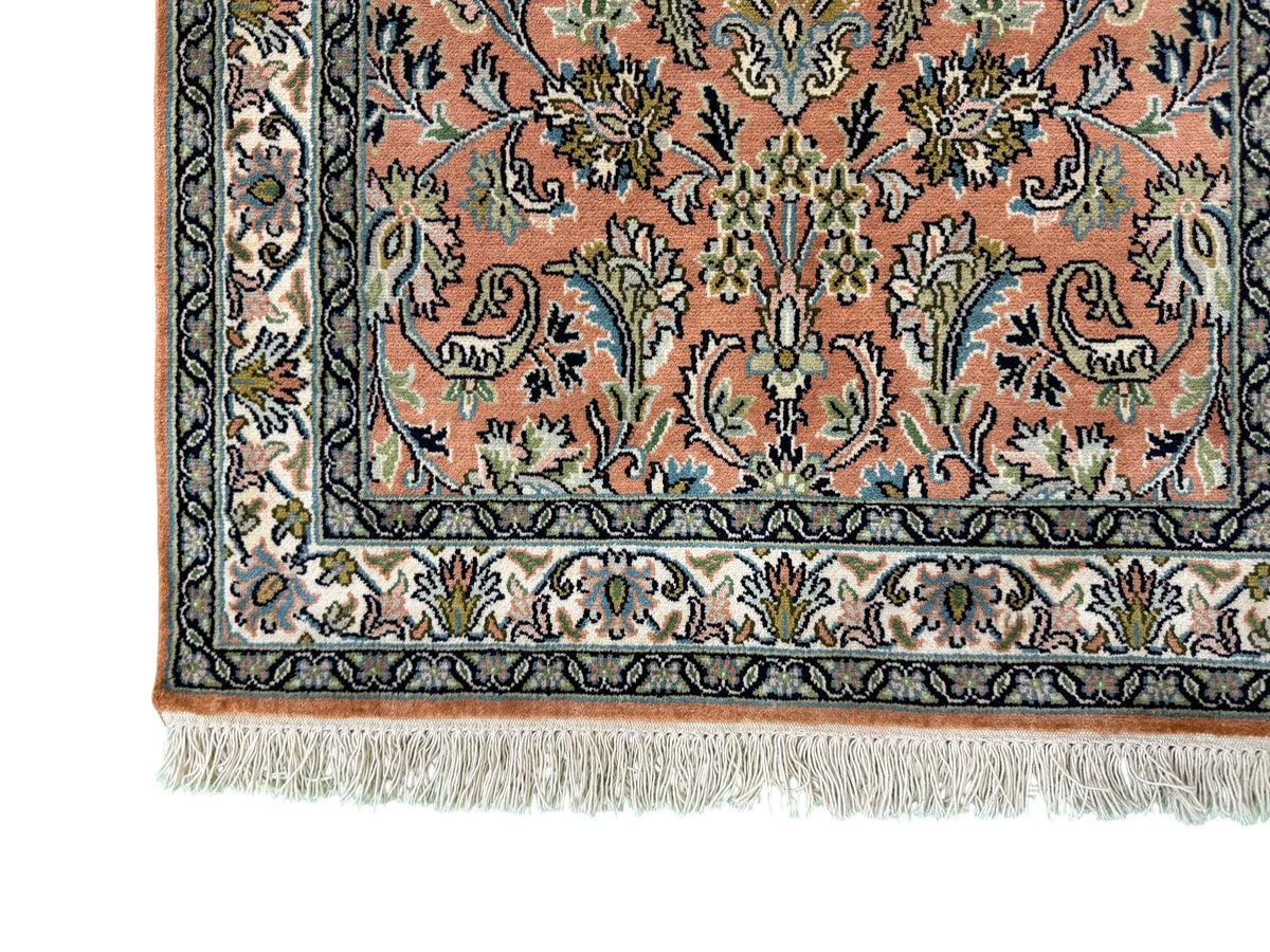 Kashmir Silk Floral Design Rug 100x65 cm | Rug# 32149