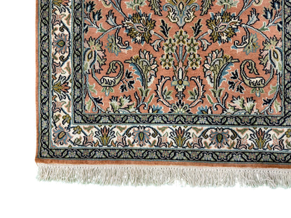 Kashmir Silk Floral Design Rug 100x65 cm | Rug# 32149