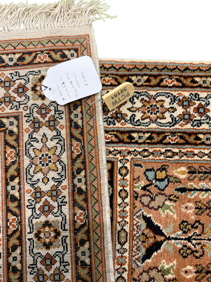 Kashmir Silk Garden Design Rug 101x62 cm | Rug# 32151