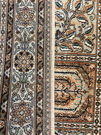 Kashmir Silk Safavid Garden Rug 123x80 cm | Rug# 32154