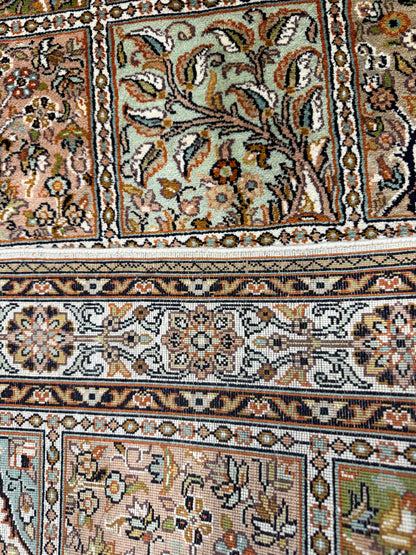 Kashmir Pure Silk Persian Garden Runner 251x79 cm | Rug# 32159