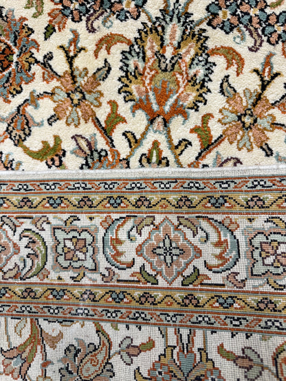 Kashmir Pure Silk Persian Floral Runner 204x76 cm | Rug# 32161