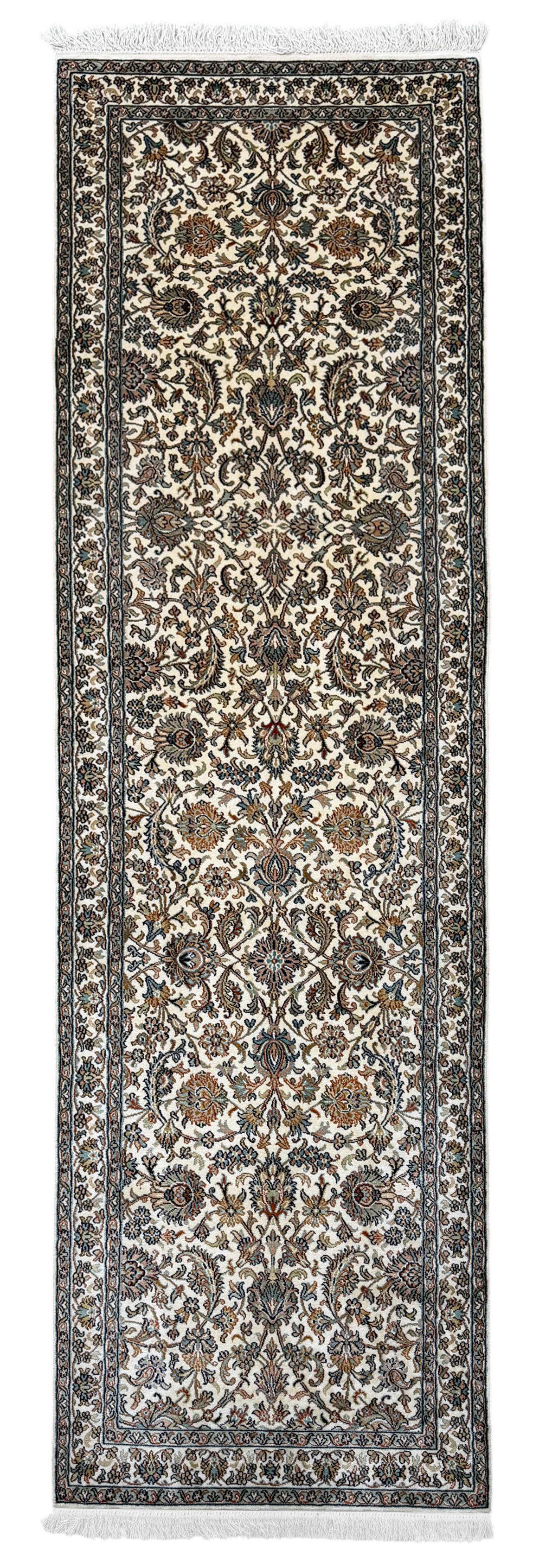 Pure Silk Kashmir Runner Rug 247x77 cm | Rug# 32162