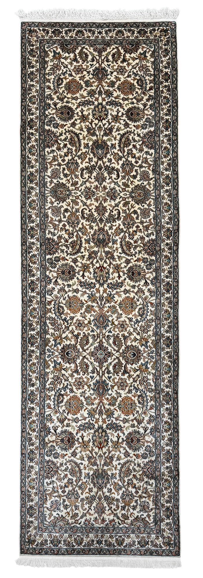 Pure Silk Kashmir Runner Rug 247x77 cm | Rug# 32162