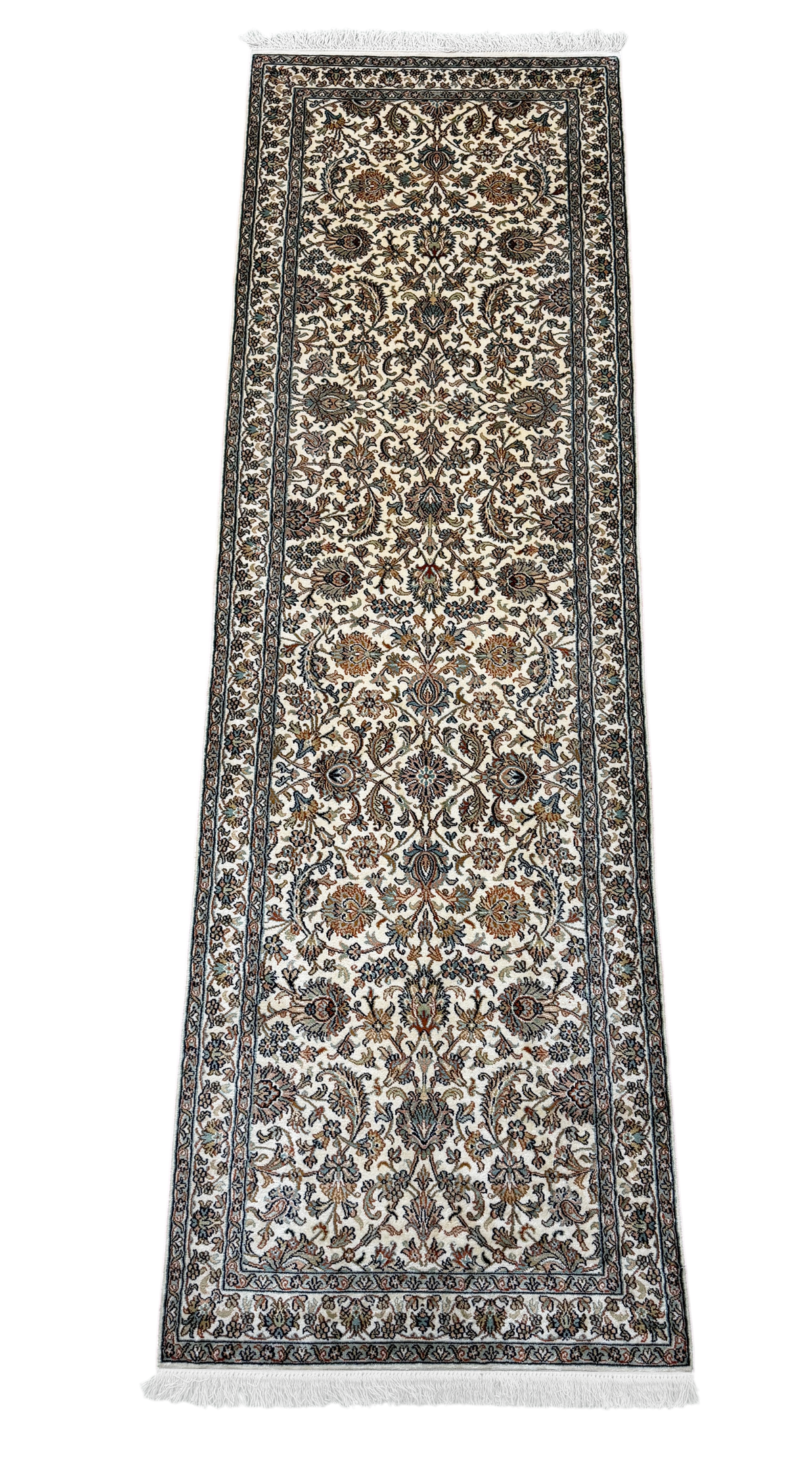 Pure Silk Kashmir Runner Rug 247x77 cm | Rug# 32162