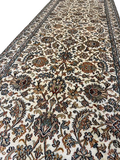 Pure Silk Kashmir Runner Rug 247x77 cm | Rug# 32162