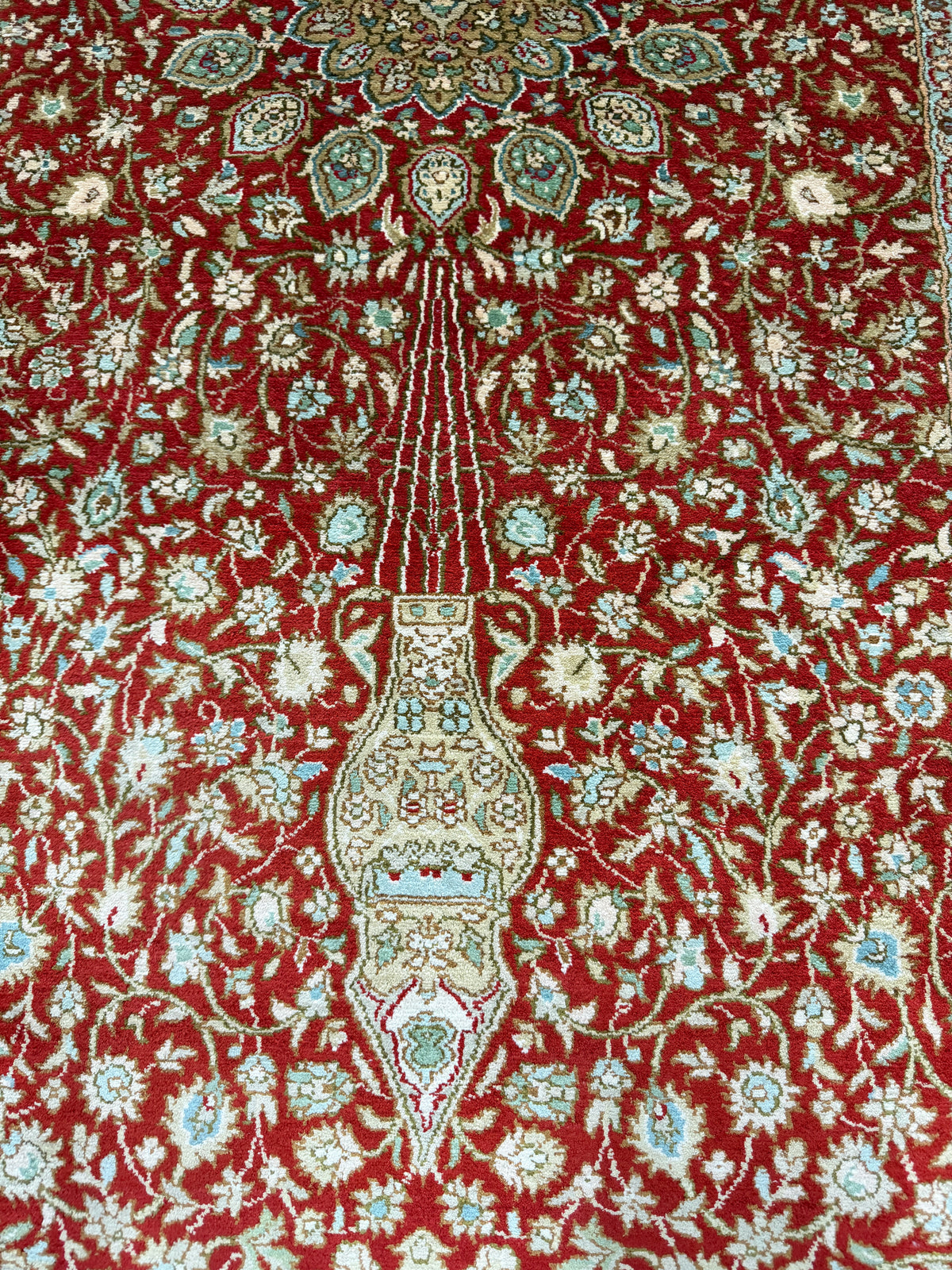Pure Silk Kashmir Runner Rug 250x78 cm | Rug# 32163