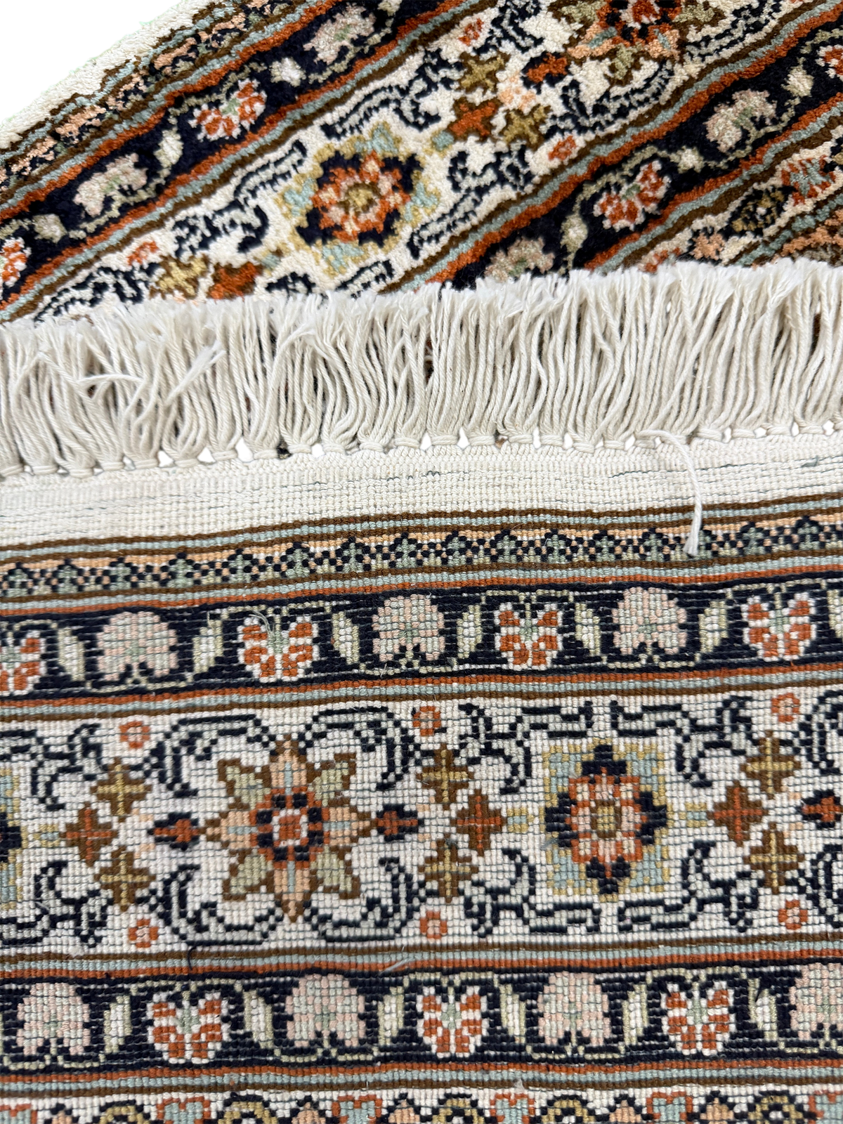 Pure Silk Kashmir Garden Panel Runner Rug 239x77 cm | Rug# 32165