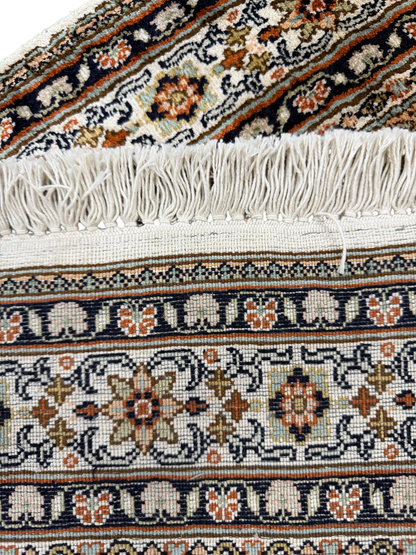 Pure Silk Kashmir Garden Panel Runner Rug 239x77 cm | Rug# 32165