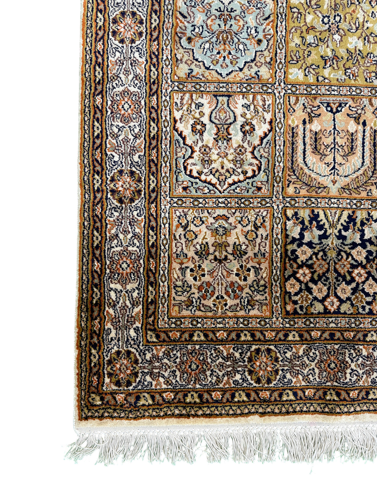 Pure Silk Kashmir Garden Panel Runner 299x78 cm | Rug# 32169