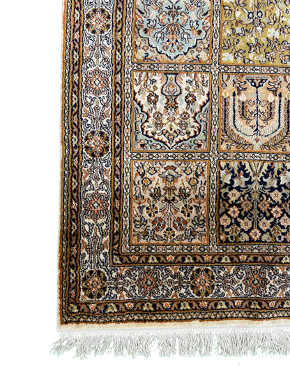 Pure Silk Kashmir Garden Panel Runner 299x78 cm | Rug# 32169