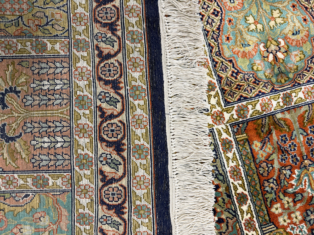 Pure Silk Kashmir Persian Garden Rug 345x244 cm | Rug# 32171