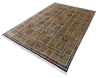 Pure Silk Kashmir Persian Garden Rug 345x244 cm | Rug# 32171