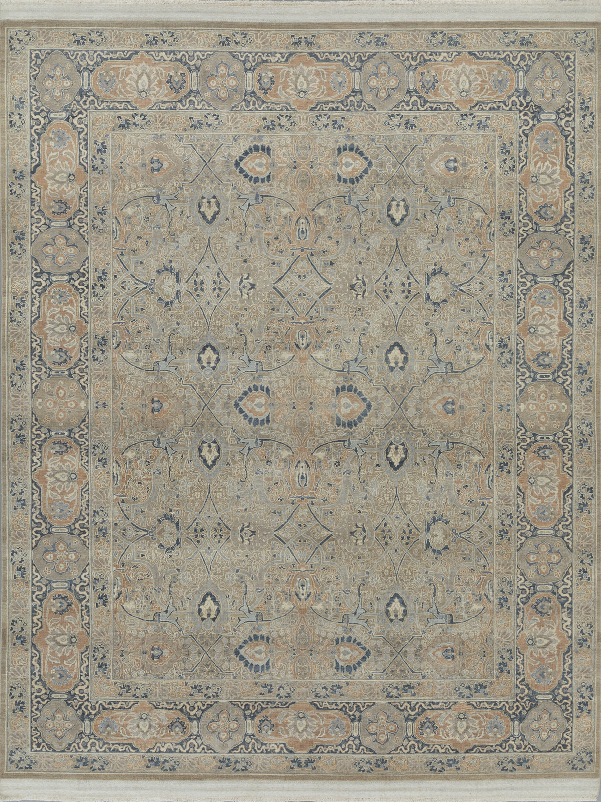 Hand-Knotted Jaipur Polonaise Design Carpet 378x274 cm | Rug#32195