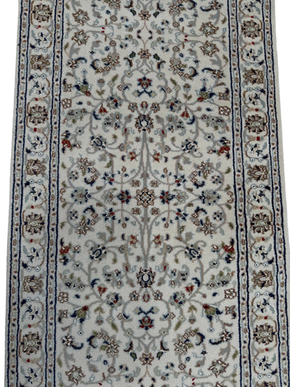 Hand-Knotted Nain Design Hall Runner 617x67 cm | Rug#32201