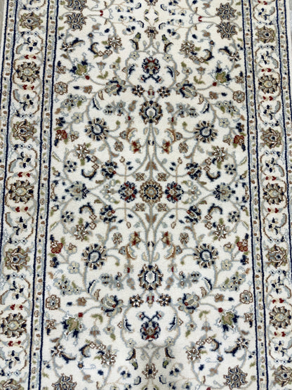 Hand-Knotted Nain Design Hall Runner 308x79 cm | Rug#32202