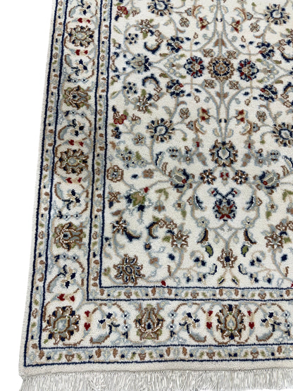 Hand-Knotted Nain Design Hall Runner 308x79 cm | Rug#32202