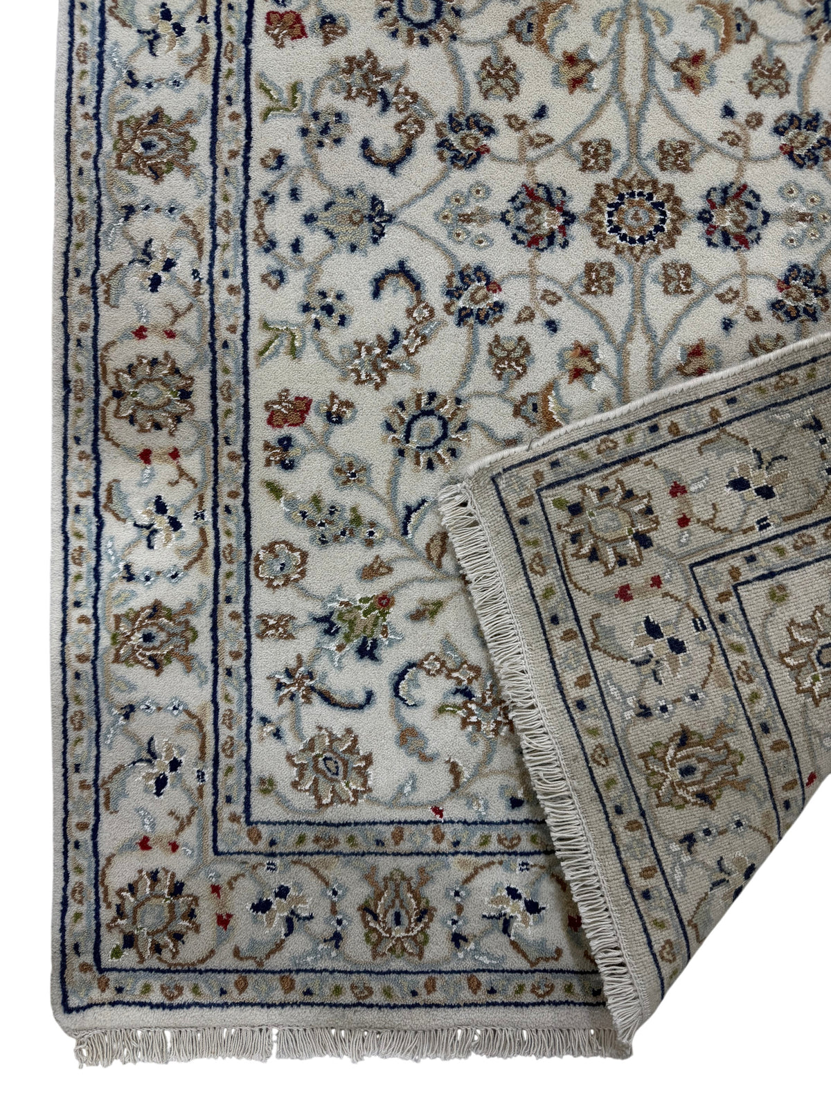 Hand-Knotted Indo-Nain Hall Runner 374x84 cm | Rug#32203