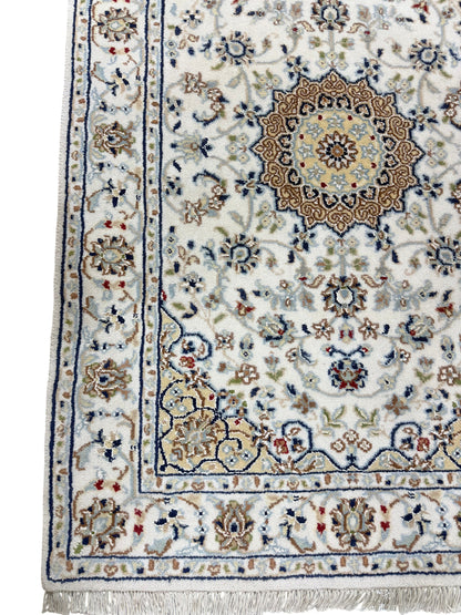 Hand-Knotted Indo-Nain Hall Runner 428x79 cm | Rug# 32204