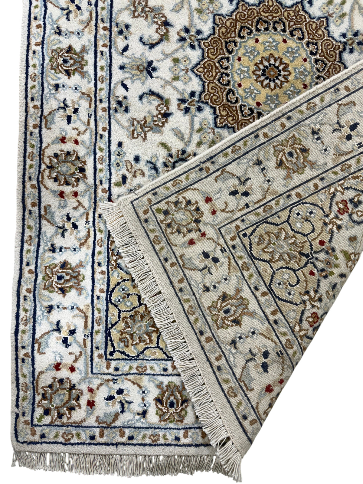 Hand-Knotted Indo-Nain Hall Runner 428x79 cm | Rug# 32204