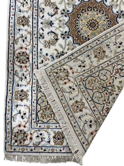 Hand-Knotted Indo-Nain Hall Runner 428x79 cm | Rug# 32204