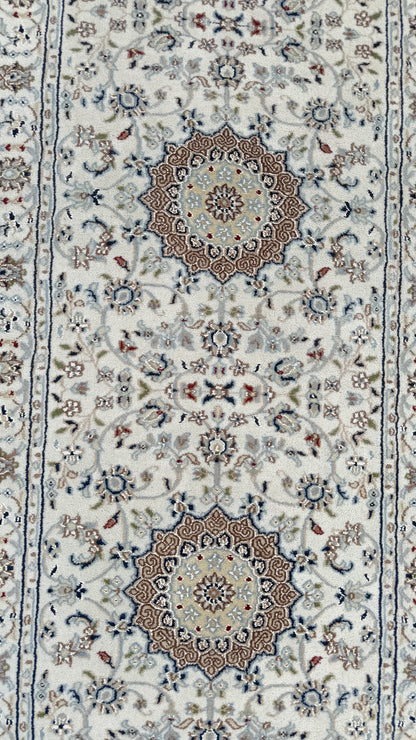 Hand-Knotted Indo-Nain Hall Runner 957x86 cm | Rug#32205