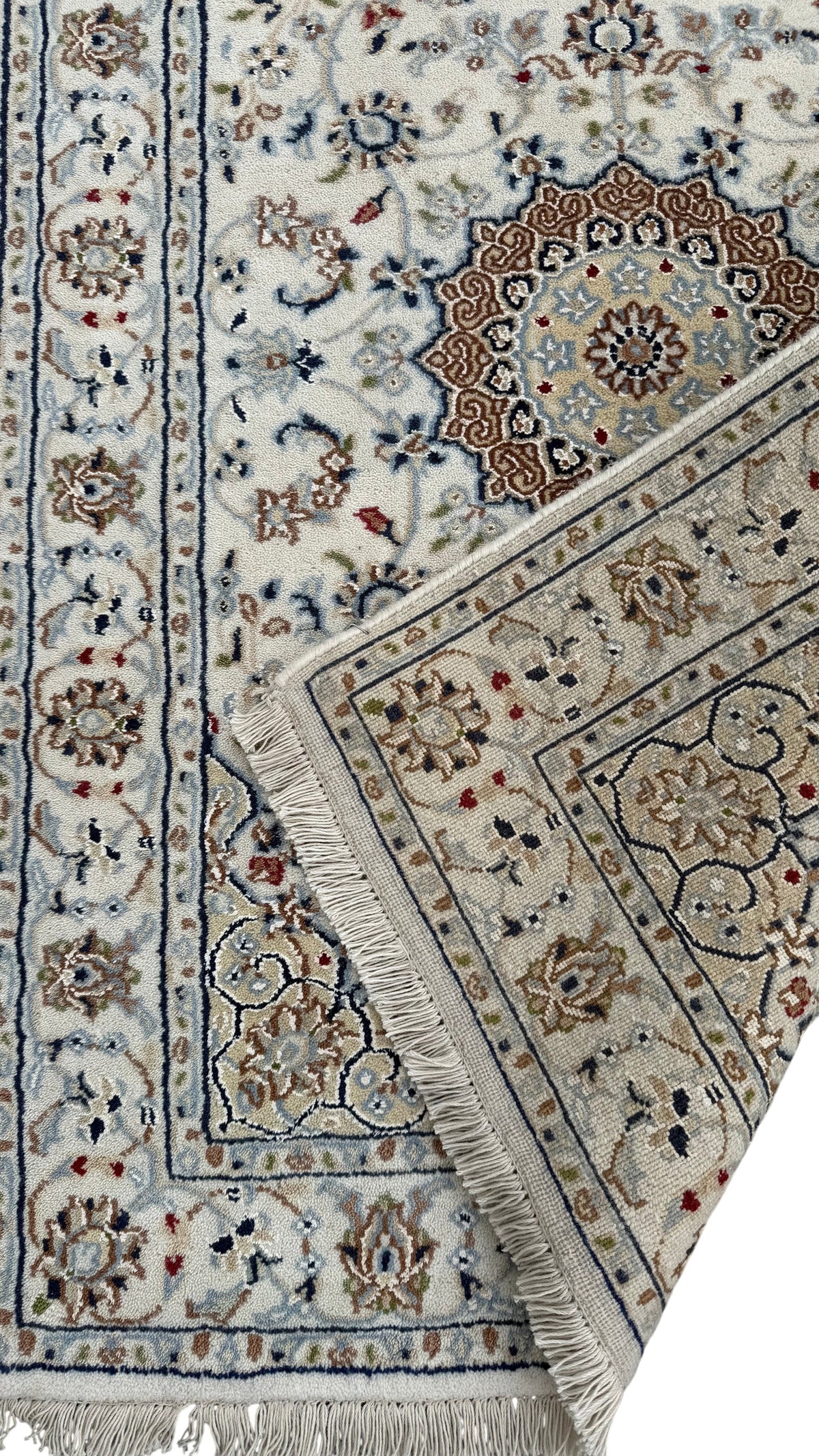 Hand-Knotted Indo-Nain Hall Runner 957x86 cm | Rug#32205
