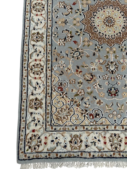 Hand-Knotted Nain Design Hall Runner 607x78 cm | Rug#32206