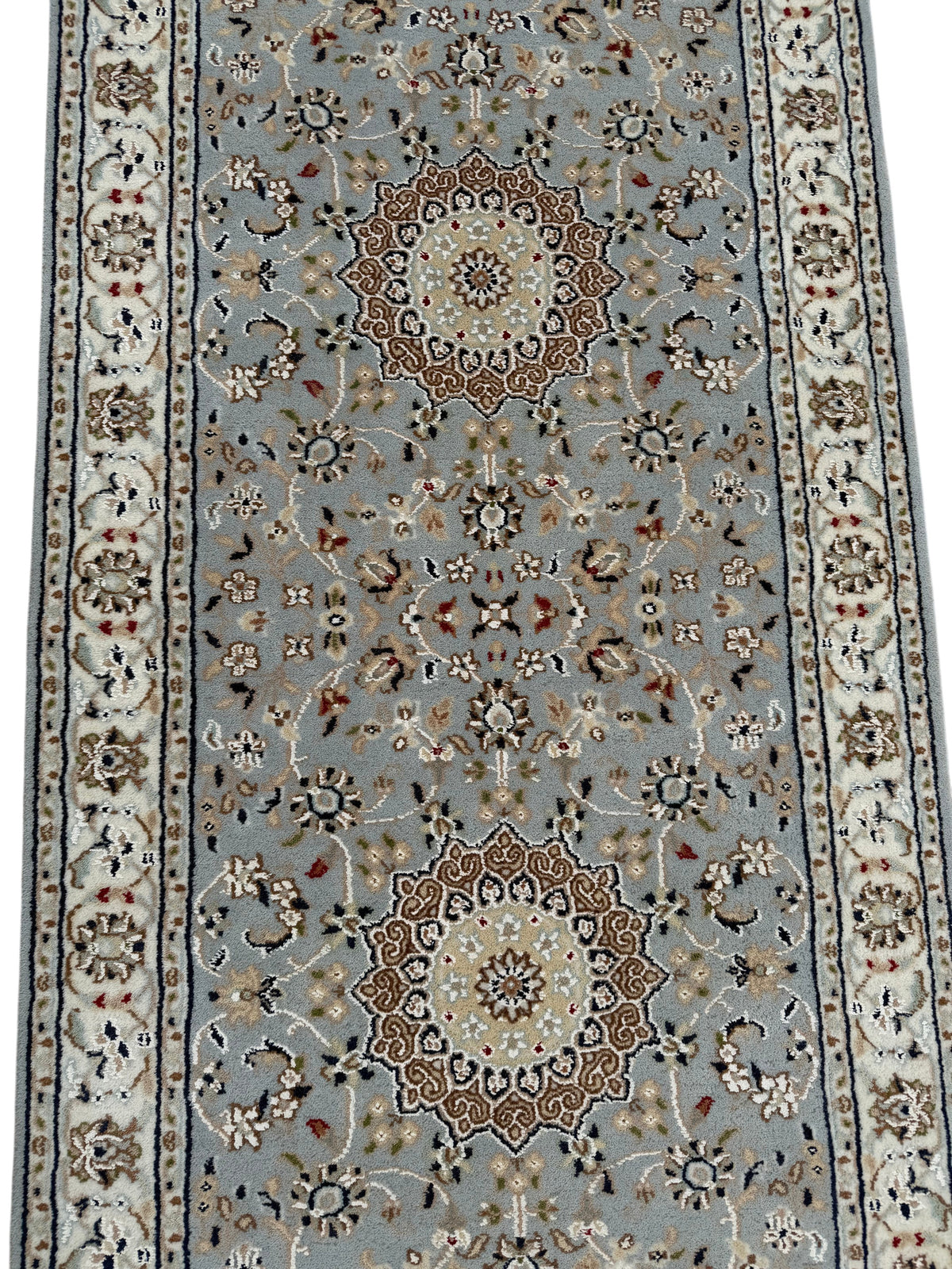 Hand-Knotted Nain Design Hall Runner 607x78 cm | Rug#32206