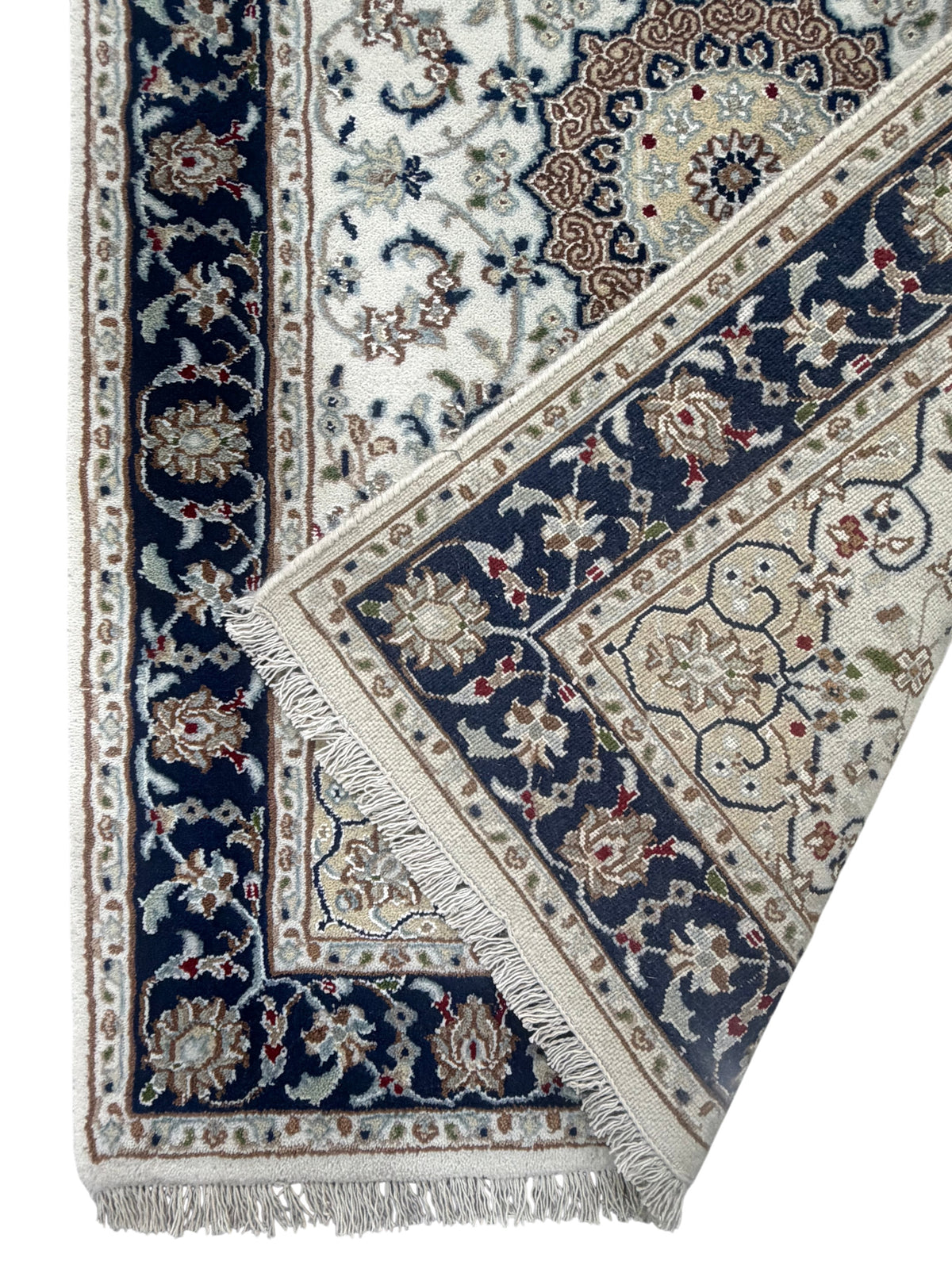 Hand-Knotted Nain Design Hall Runner 436x83 cm | Rug#32208